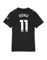 Manchester City Jeremy Doku #11 Venkovní Dres pro Dámské 2025-26 Krátký Rukáv